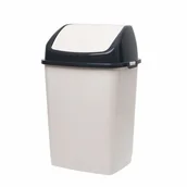 Kosze na śmieci - Kosz CLIP 16l/18l krem-antracyt - miniaturka - grafika 1