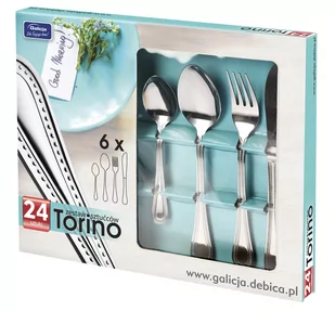 Galicja Zestaw Sztućców Torino 24El 2337 - Pozostałe akcesoria kuchenne - miniaturka - grafika 1
