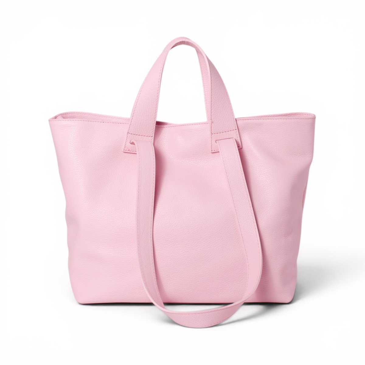 Torebka Damska Shopper, skóra naturalna Veronica Różowy