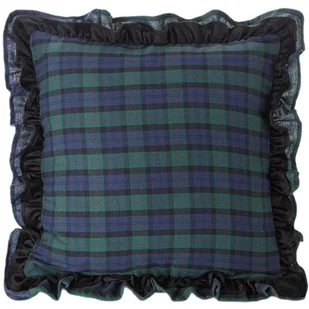 Poszewka EUROFIRANY Iga 45 x 45 cm Granatowo-zielony - Poszewki na poduszki - miniaturka - grafika 1