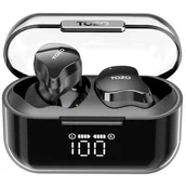 Słuchawki - TWS TOZO Crystal Buds Czarne - miniaturka - grafika 1