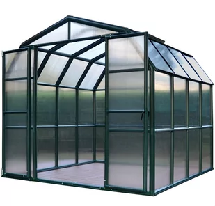 Szklarnia Rion 267x264 cm zielona z poliwęglanu 6mm - Szklarnie ogrodowe - miniaturka - grafika 1