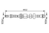 Przewody hamulcowe - Bosch Przewód hamulcowy giętki BOSCH 1987481740 1987481740 - miniaturka - grafika 1
