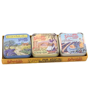 La Savonnerie De Nyons Provence Lawenda Zestaw Mydeł 300 g - Kosmetyki do kąpieli - miniaturka - grafika 1