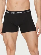 Majtki męskie - Jack&Jones Komplet 3 par bokserek Solid 12254363 Czarny - miniaturka - grafika 1