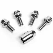 Akcesoria motoryzacyjne - inny Śruby zabezpieczające do felg kół 12x1,5x25 kula R24-0506 - miniaturka - grafika 1