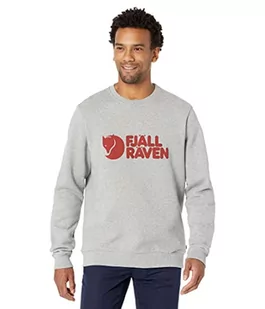 Fjallraven Męska bluza z logo Fjällräven, Szary-melanż, XXL - Bluzy męskie - miniaturka - grafika 1