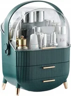 Pudełka i szkatułki - Szkatułka Organizer Szafka Na Kosmetyki Szuflady Na Nóżkach F9 Zielona - miniaturka - grafika 1