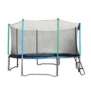 Trampoliny - inSPORTline Trampolina z siatką zabezpieczającą i drabinką Top Jump 244cm 1IN-TJ759 - miniaturka - grafika 1