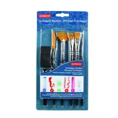 Pędzle - Zestaw pędzli techniques 6 sztuk blister Derwent 2302003 - miniaturka - grafika 1
