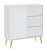 Inne meble do salonu - Komoda Barcelona 1D3S Biała - miniaturka - grafika 1