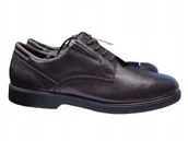 Półbuty damskie - Geox Półbuty Męskie Brązowe Skórzane 40 Żtk - miniaturka - grafika 1