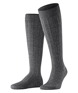 Falke męskie skarpety Teppich im Schuh do kolan - mieszanka wełny merynosowej, szary (ciemnoszary 3070), UK 10-11 (UE 45-46 US 11-12), 1 para 15410 - Skarpetki damskie - miniaturka - grafika 1