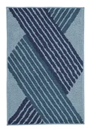 Dywaniki łazienkowe - Kleine Wolke Cross Dywanik łazienkowy Mare Niebieski 60x100 cm - miniaturka - grafika 1
