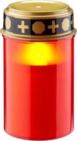 Goobay Znicz nagrobny LED, czerwony