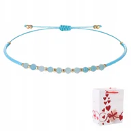 Bransoletki - Bransoletka Damska Koraliki Fasetki Miyuki Delica Kamień Naturalny Turkus - miniaturka - grafika 1