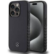 Etui i futerały do telefonów - Oryginalne Etui APPLE IPHONE 15 PRO MAX Mercedes Hardcase Smooth Leather (MEHCP15X23RCFK) czarne - miniaturka - grafika 1