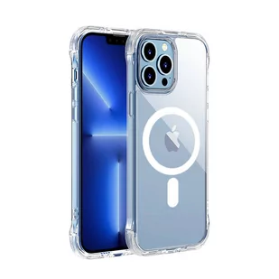 Joyroom Magnetic Defender magnetyczne etui do iPhone 13 Pro pancerny pokrowiec z haczykami podstawką przezroczysty (kompatybilne z MagSafe) - Etui i futerały do telefonów - miniaturka - grafika 2