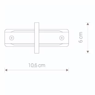 Nowodvorski Łącznik prosty do szyn Profile Recessed Straight Connector biały 8967 - Lampy sufitowe - miniaturka - grafika 4