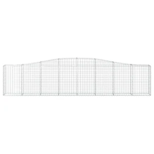 VIDAXL Kosze gabionowe, 2 szt, 400x30x80/100 cm, galwanizowane żelazo - Ogrodzenia - miniaturka - grafika 5