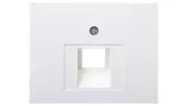 Gniazdka elektryczne - Berker K1 biały płytka do gniazda telefonicznego B_14077009 - miniaturka - grafika 1