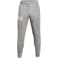 Spodenki męskie - Under Armour Rival Terry Joggers 1361642-112, męskie spodnie szare - miniaturka - grafika 1