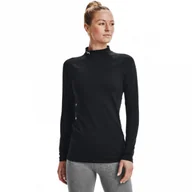 Koszulki sportowe damskie - Damski longsleeve treningowy Under Armour UA CG Authentics Mockneck - czarny - UNDER ARMOUR - miniaturka - grafika 1