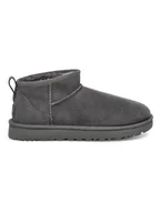 Botki damskie - UGG Botki w kolorze szarym z wełny jagnięcej - miniaturka - grafika 1