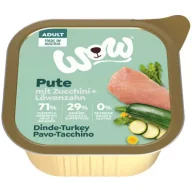 Mokra karma dla psów - Wow Pute - indyk z cukinią i mniszkiem lekarskim 150 g - miniaturka - grafika 1