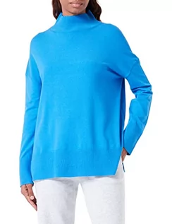 Swetry damskie - s.Oliver Sweter damski, niebieski, 42 (DE), niebieski, 42 - grafika 1