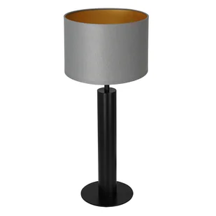 Luminex Table lamps 3665 Lampa stołowa lampka 1x60W E27 czarny/szary/złoty - Lampy stojące - miniaturka - grafika 1