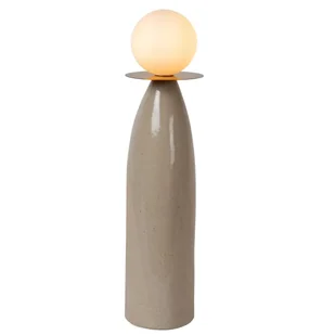 Lampa nocna do salonu Figaro 13544/50/36 Lucide ball biała szara - Lampy stojące - miniaturka - grafika 1