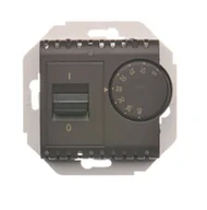 Inne akcesoria elektryczne - Kontakt Simon Regulator temperatury pomieszczenia SIMON 54 - brązowy mat - miniaturka - grafika 1
