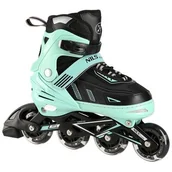 Rolki - Nils Extreme NA11230A ZIELONE LED ROZM. XL(43-45) ŁYŻWOROLKI - miniaturka - grafika 1