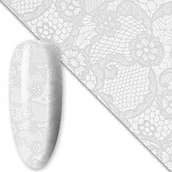Ozdoby do paznokci - Folia transferowa do paznokci 80 cm White Nr 21 - miniaturka - grafika 1