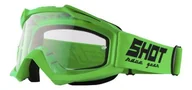 Gogle i okulary motocyklowe - Gogle Shot Racing Assault kolor zielony szybka przeźroczysta - miniaturka - grafika 1