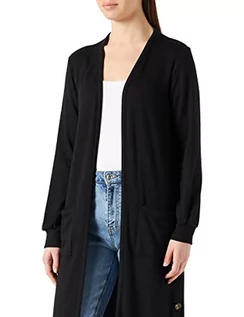 Bluzy damskie - Cream Damska bluza z dzianiny Sallycr Cardigan Sweater, czarna, XS - grafika 1