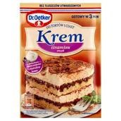 Dodatki do ciast w proszku - Dr. Oetker Krem do tortów i ciast tiramisu smak 109 g - miniaturka - grafika 1