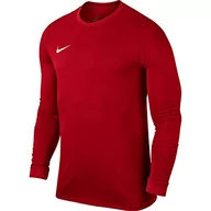 Koszulki męskie - Nike koszulka męska z długim rękawem Park VI University Red/White M - miniaturka - grafika 1