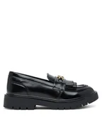 Buty dla dziewczynek - Tommy Hilfiger Półbuty Low Cut Shoe T3A4-34011-1453 S Czarny - miniaturka - grafika 1