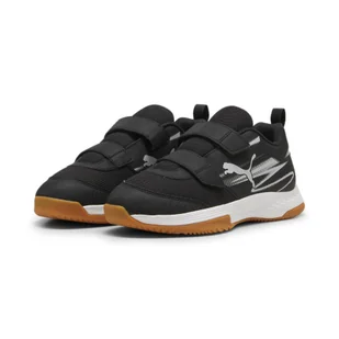 Buty do sportów halowych Varion II PUMA Black Cool Light Gray Gum Beige - Odzież sportowa dziecięca - miniaturka - grafika 1