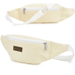 Kremowa nerka saszetka na biodro duża lakostka BELTIMORE C84 ecru, kremowy - Nerki Kremowa nerka saszetka na biodro duża lakostka BELTIMORE C84 ecru, kremowy - Nerki - miniaturka - grafika 1