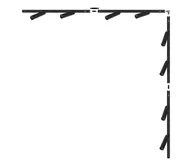 Lampy sufitowe - Zuma Line 3588 - Oświetlenie punktowe w systemie szynowym LULU 8xGU10/35W/230V czarne - miniaturka - grafika 1