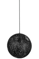 Lampy sufitowe - KingHome Lampa wisząca 40cm Luna czarna 1027S-400.BLACK - miniaturka - grafika 1