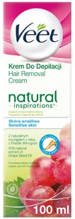 Veet Natural Inspirations, krem do depilacji dla skóry wrażliwej, 100 ml - Depilacja - miniaturka - grafika 1