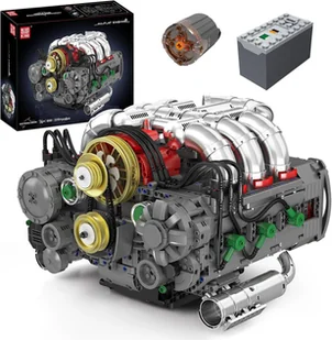 KLOCKI KONSTRUKCYJNE MOULD KING 10181 SILNIK FLAT ENGINE 2375 EL. - Klocki - miniaturka - grafika 1