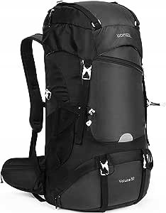 Plecak turystyczny wodoodporny Homiee 41-60 l czarny