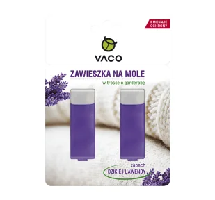 Vaco Zawieszka na mole w żelu Lavender) 2 szt - Zwalczanie i odstraszanie szkodników - miniaturka - grafika 1