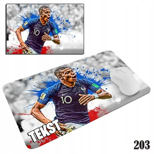 PODKŁADKA POD MYSZKĘ MYSZ WZORY DO WYBORU - PIŁKA NOŻNA MBAPPE 20x24cm - Podkładki pod mysz - miniaturka - grafika 1