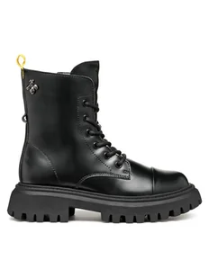 Geox Kozaki J Maquinnens Girl J46M6B 000CN C9999 S Czarny - Buty dla dziewczynek - miniaturka - grafika 1